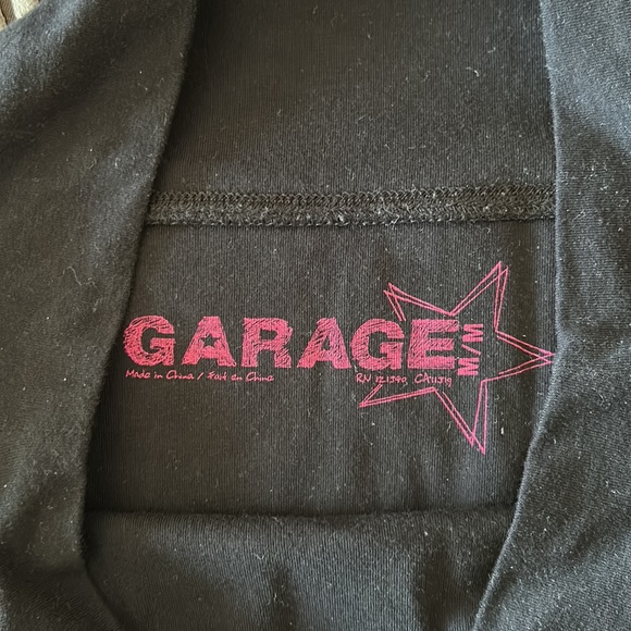 GARAGE black mini skirt size medium - Picture 2 of 5